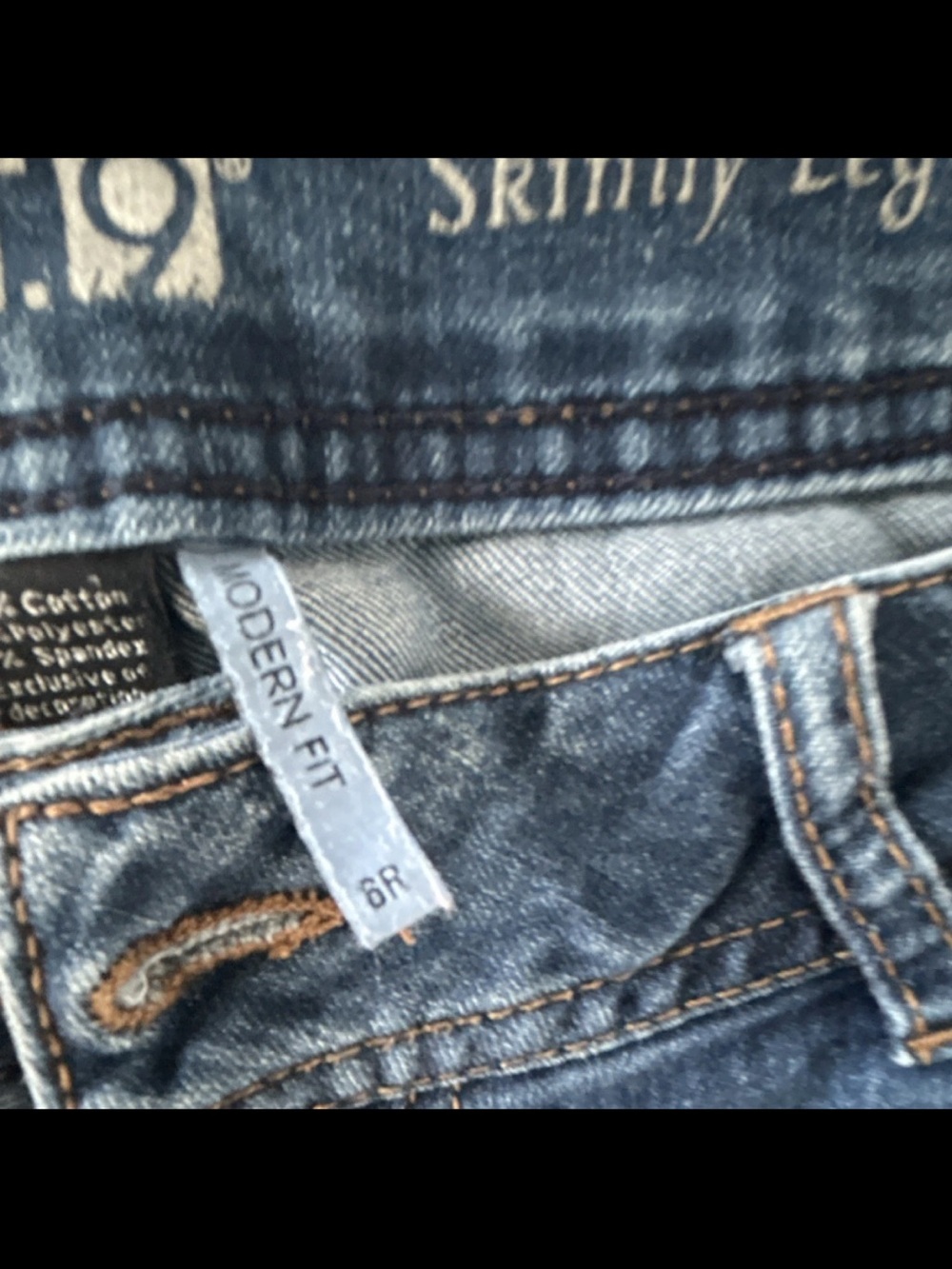 Apt. 9 Medium Indigo Modern Fit Skinny Jeans - Picture 3 of 8